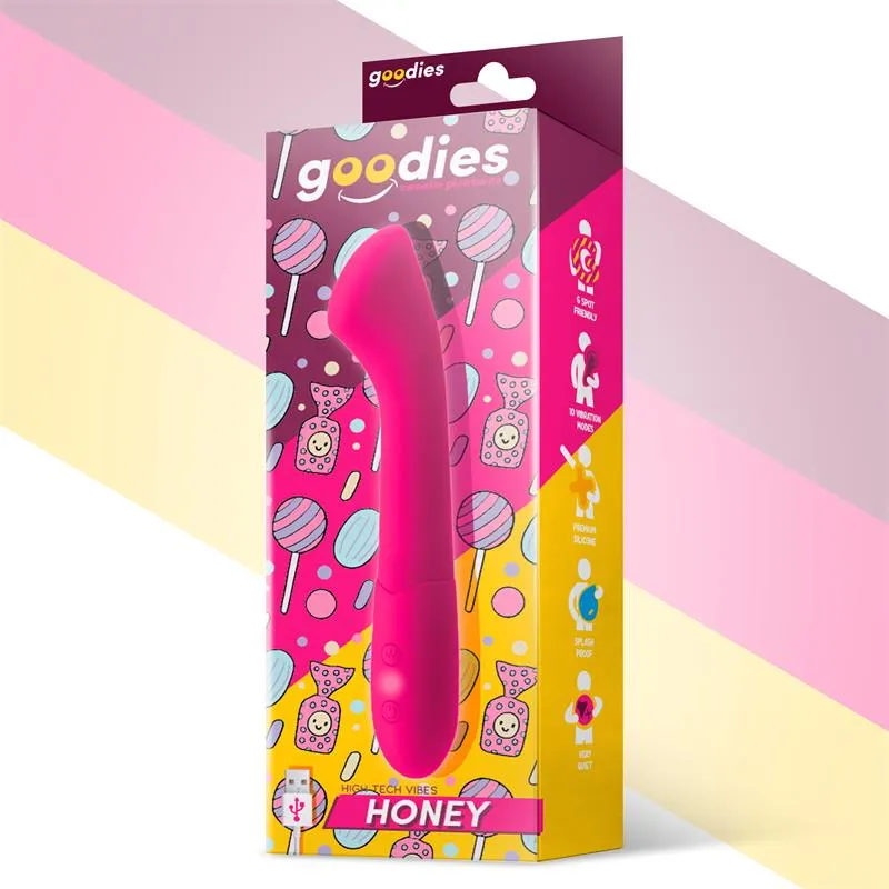 Honey Vibrador Punto G Silicona USB Fuchsia · GOODIES · Vibradores — Foto 2