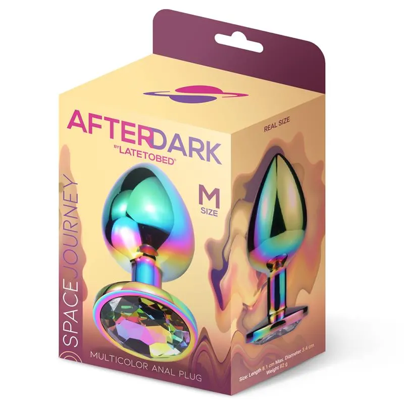 Space Journey Plug Anal Multicolor y Joya Talla M · AFTERDARK · Anal — Foto 2