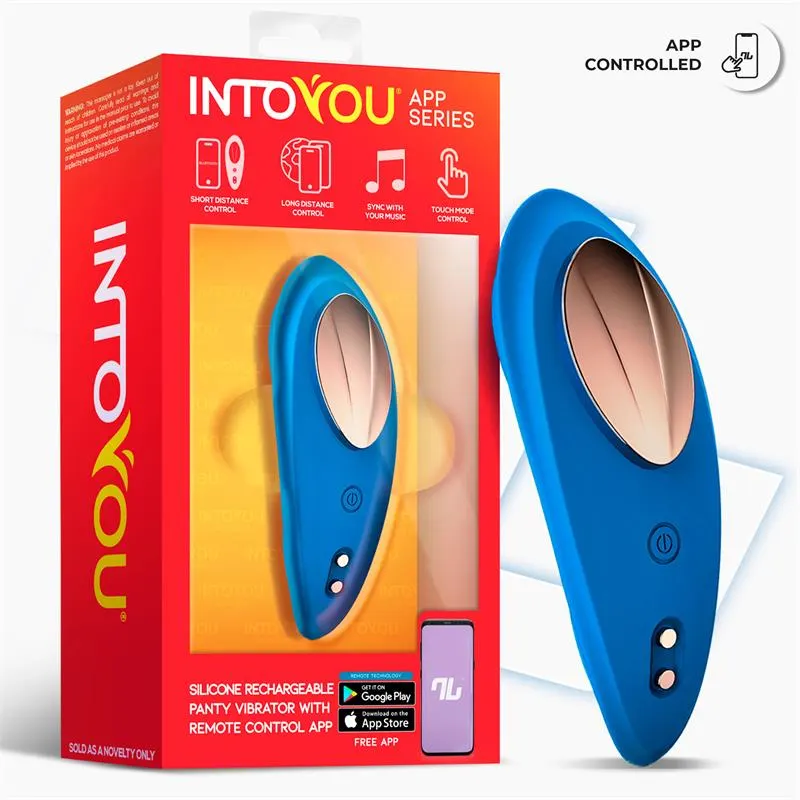 Vibrador de Braguita con APP Silicona Azul · INTOYOU APP SERIES · Estimuladores de Clítoris — Foto 2