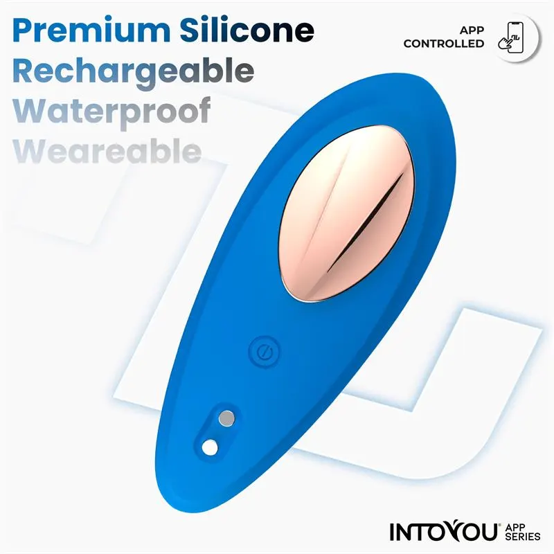 Vibrador de Braguita con APP Silicona Azul · INTOYOU APP SERIES · Estimuladores de Clítoris — Foto 5