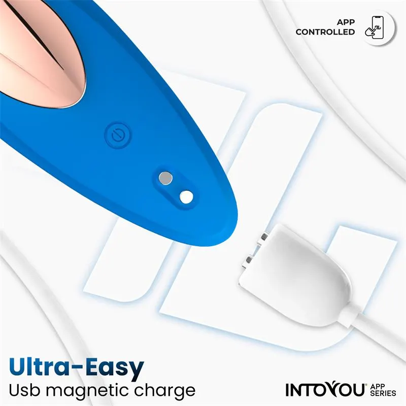 Vibrador de Braguita con APP Silicona Azul · INTOYOU APP SERIES · Estimuladores de Clítoris — Foto 8
