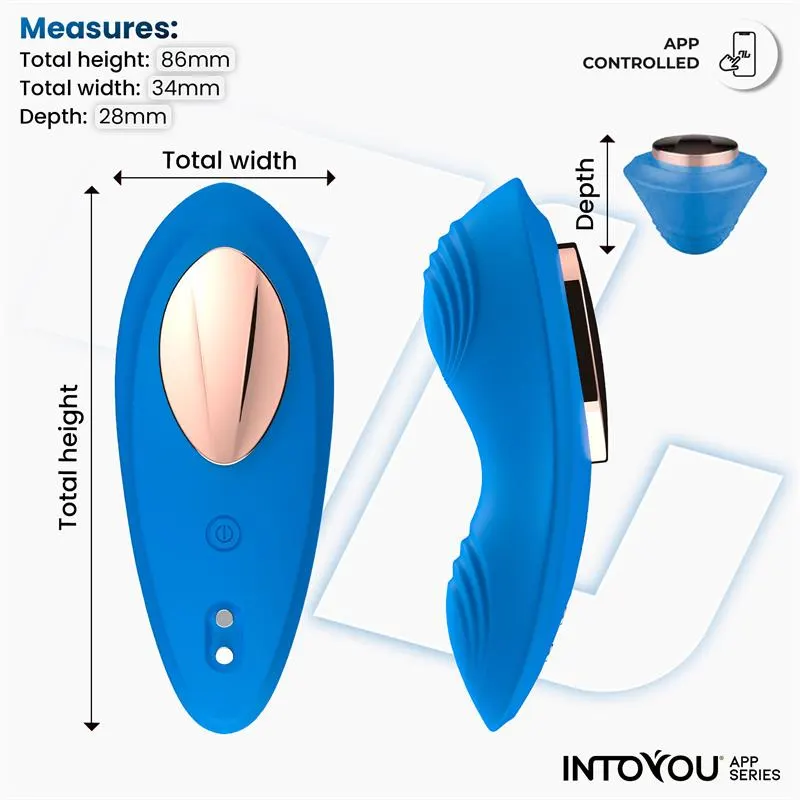 Vibrador de Braguita con APP Silicona Azul · INTOYOU APP SERIES · Estimuladores de Clítoris — Foto 9
