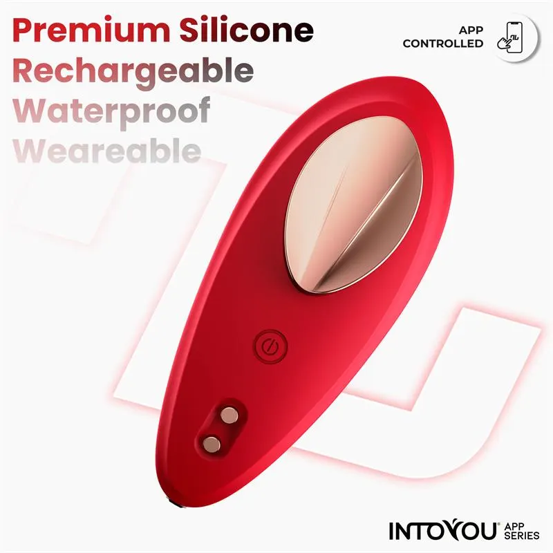 Vibrador de Braguita con APP Silicona Rojo · INTOYOU APP SERIES · Estimuladores de Clítoris — Foto 5