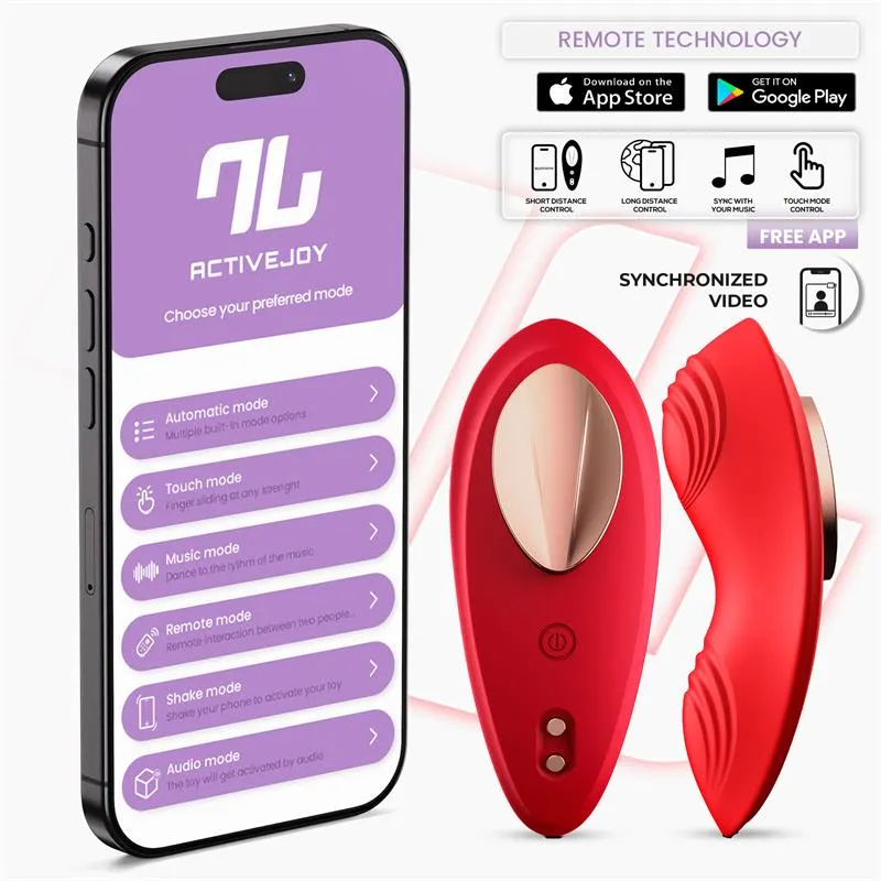 Vibrador de Braguita con APP Silicona Rojo · INTOYOU APP SERIES · Estimuladores de Clítoris