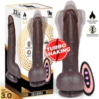 Severo Dildo Realista Turbo Shaking Thrusting, Rotación 360º Control Remoto Efecto Calor · CENTAURO · Dildos