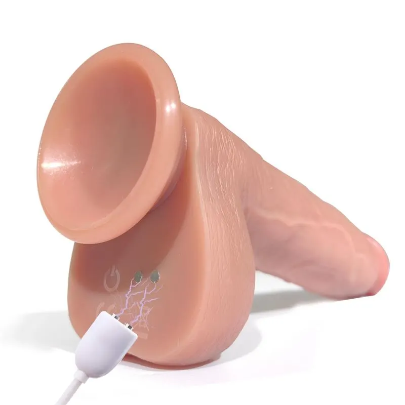 Tiberio Dildo Realista Turbo Shaking con Thrusting, Rotación 360º y Control Remoto Silicona Líquida · CENTAURO · Dildos — photo 8