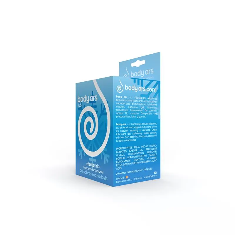 Caja Colgante Gel Frío 20 Monodosis · BODY ARS · Lubricantes