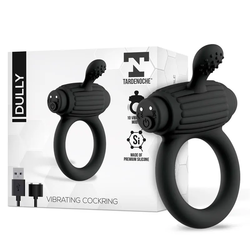 Dully Anillo Vibrador Silicona USB Magnético · TARDENOCHE · Anillos para el Pene