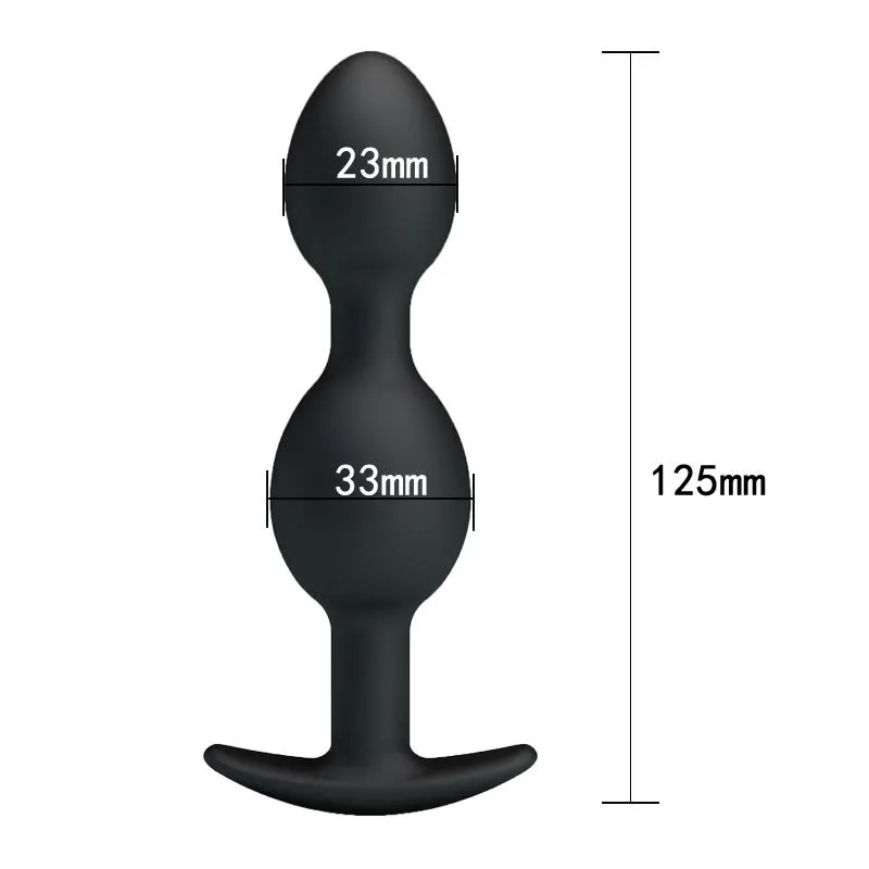 Pretty Love Plug Anal Pesado Color Negro · PRETTYLOVE · Estimuladores de Clítoris — Foto 5