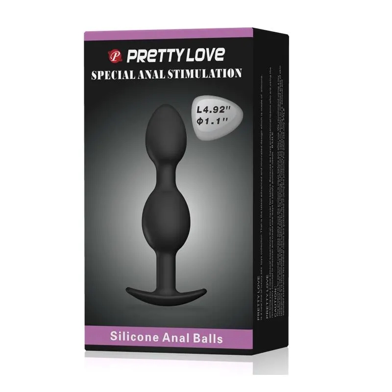 Pretty Love Plug Anal Pesado Color Negro · PRETTYLOVE · Estimuladores de Clítoris — Foto 7