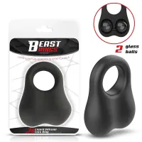 Anillo con Bolas Internas Silicona Liquida 30 mm · BEAST RINGS · Anillos para el Pene