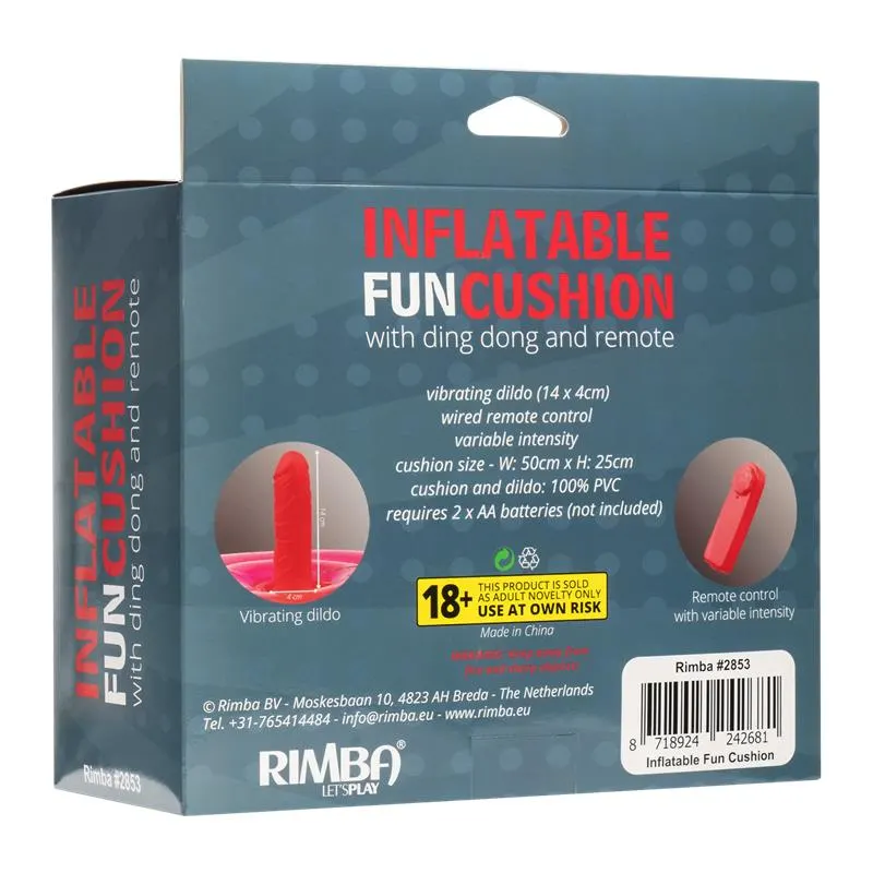 Cojín Hinchable con Dildo, Vibración y Control Remoto Ding Dong · INFLATABLE FUN · Juegos y Complementos Divertidos — photo 7