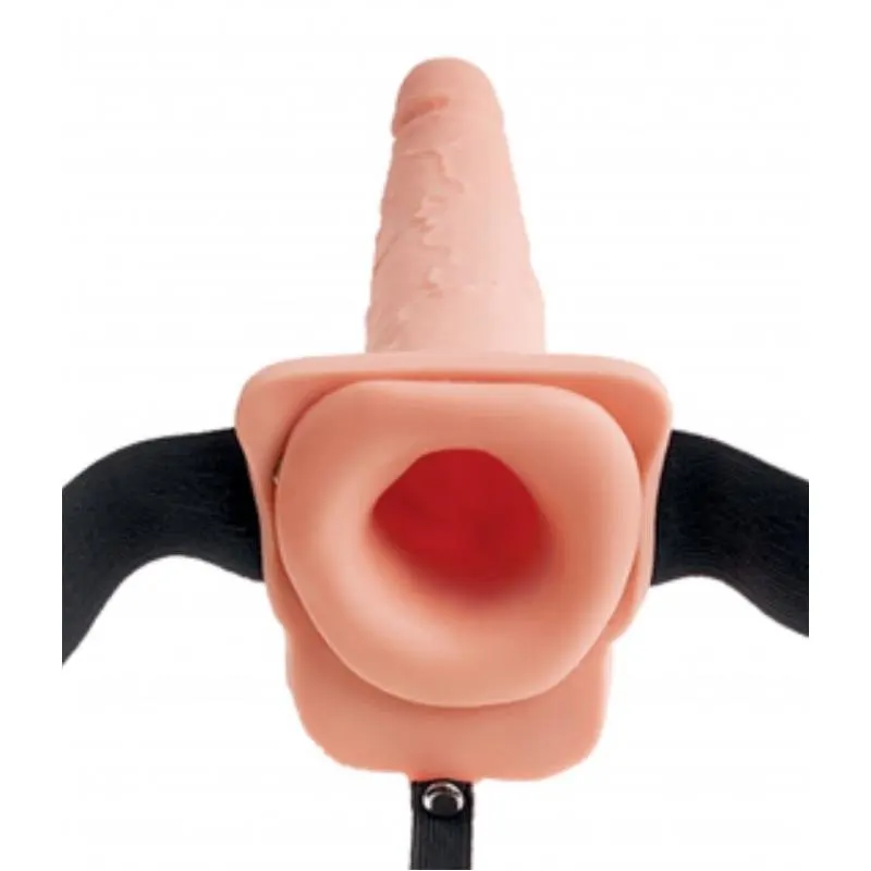 Arnes Elastico con Dildo Hueco 9 Funcion Squirting Natural · FETISH FANTASY SERIES · Anillos para el Pene — Foto 2