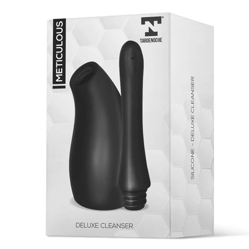 Meticulous Ducha Anal Deluxe Silicona Negro · TARDENOCHE · Cuidado Íntimo y Masaje — Foto 2