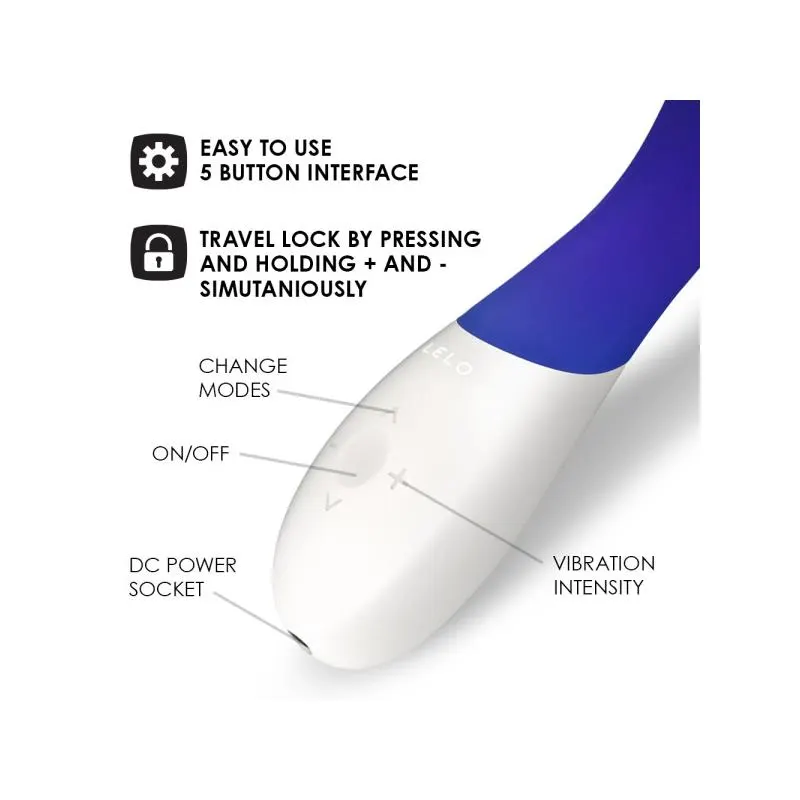 MONA WAVE Vibrador Punto G Azul MediaNoche · LELO · Masturbadores Ella — photo 8