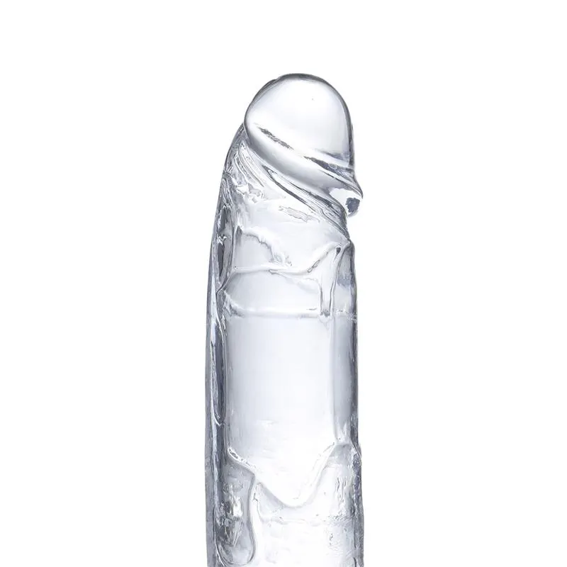 Dildo Realista con Testículos Material Cristalino 15,5 cm · GLAZED · Dildos — photo 5