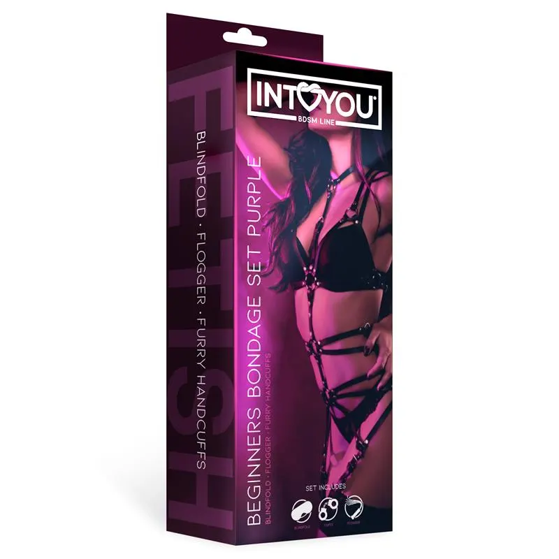 Set de Bondage para Principiantes Beginners 3 Piezas Púrpura · INTOYOU BDSM LINE · Accesorios BDSM y Fetish — Foto 2