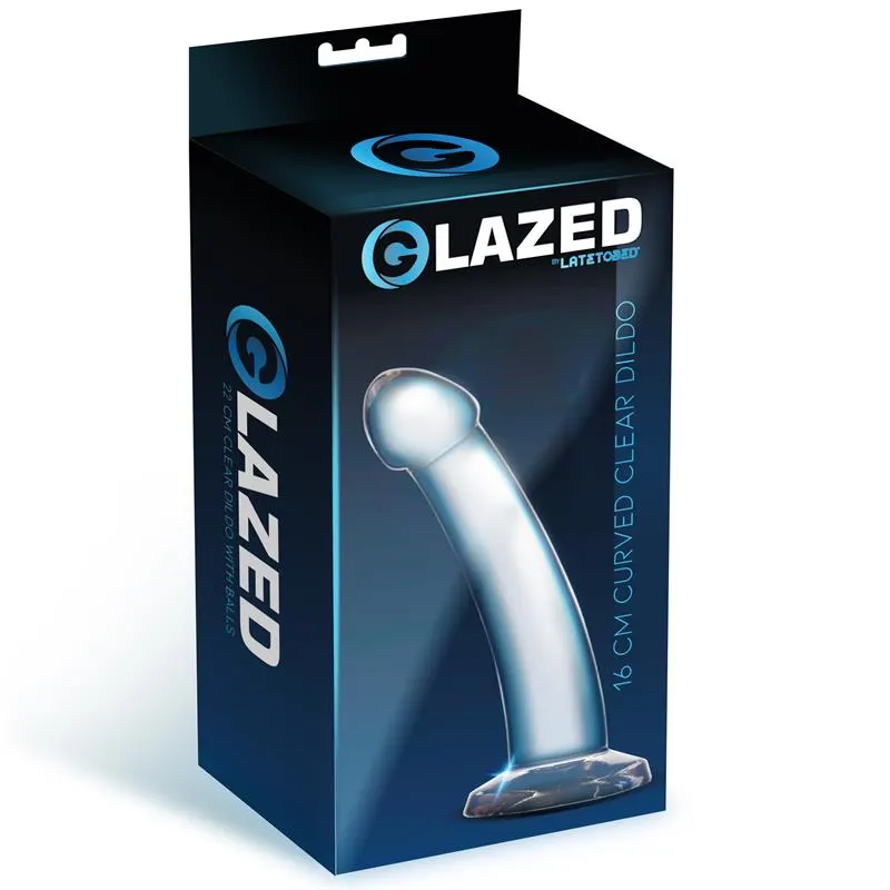 Dildo Curvado Material Cristalino 16 cm · GLAZED · Dildos — Foto 2