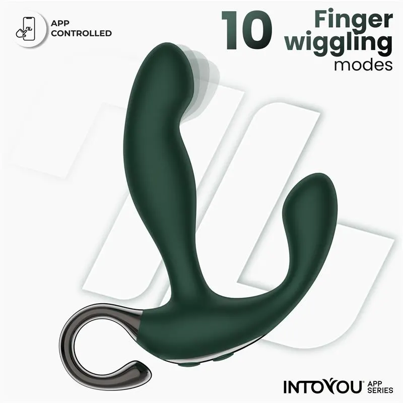 Greeny Masajeador Prostático con Finger Wiggling y App · INTOYOU APP SERIES · Anal — Foto 3