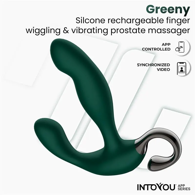 Greeny Masajeador Prostático con Finger Wiggling y App · INTOYOU APP SERIES · Anal — Foto 4