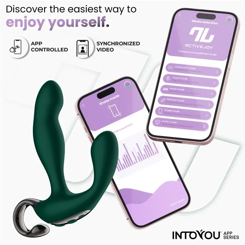 Greeny Masajeador Prostático con Finger Wiggling y App · INTOYOU APP SERIES · Anal — Foto 5