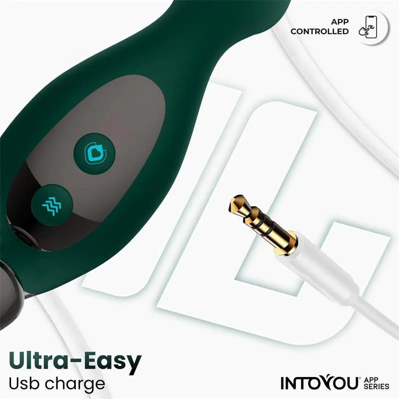 Greeny Masajeador Prostático con Finger Wiggling y App · INTOYOU APP SERIES · Anal — Foto 8