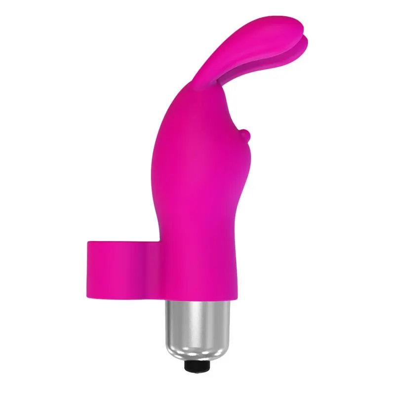 Fingyhop Bala Vibradora con Conejito Silicona Rosa · LATETOBED · Huevos y Balas Vibradoras — Foto 4