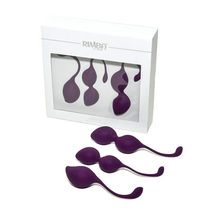 Set de 3 Bolas Kegel Geneva Purpura · RIMBA TOYS · Bolas Chinas y Salud Femenina — foto 2