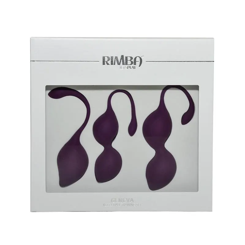 Set de 3 Bolas Kegel Geneva Purpura · RIMBA TOYS · Bolas Chinas y Salud Femenina — foto 3