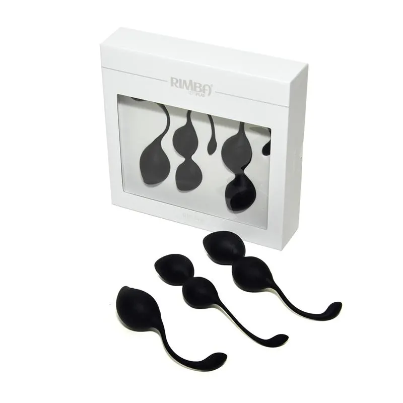 Set de 3 Bolas Kegel Geneva Negro · RIMBA TOYS · Bolas Chinas y Salud Femenina — Foto 2