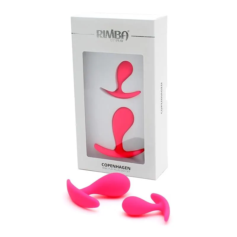 Set de 2 Plugs Anales Anatómicos Copenhagen Rosa · RIMBA TOYS · Anal — Foto 5