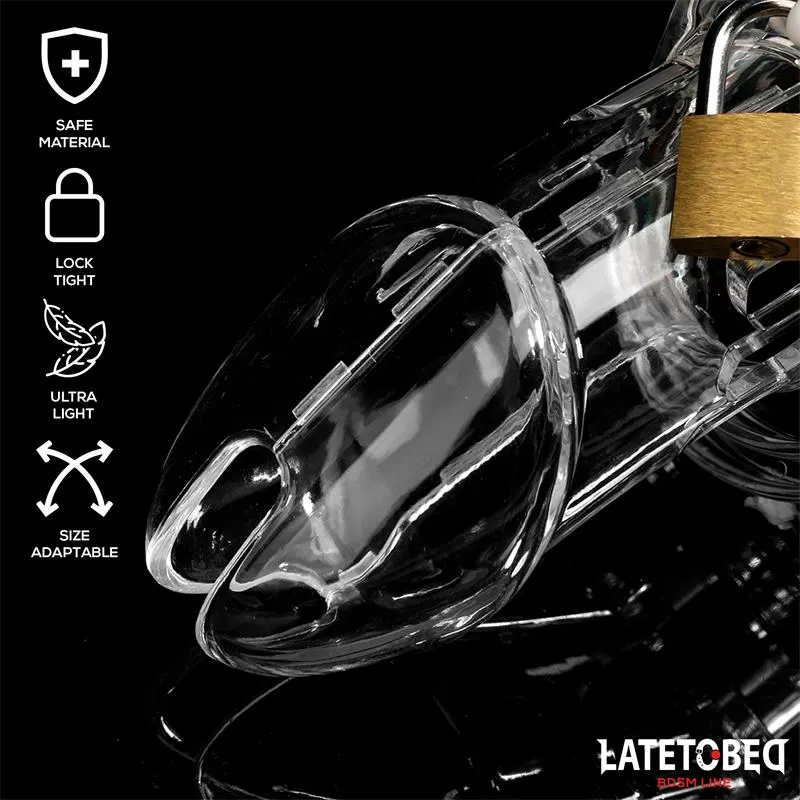 Jaula de Pene de Castidad Long Transparente · LATETOBED BDSM LINE · Castidad — photo 2