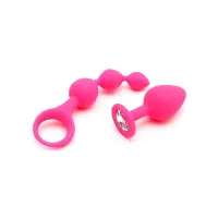 Set de 2 Juguetes Anales Barcelona Rosa · RIMBA TOYS · Anal