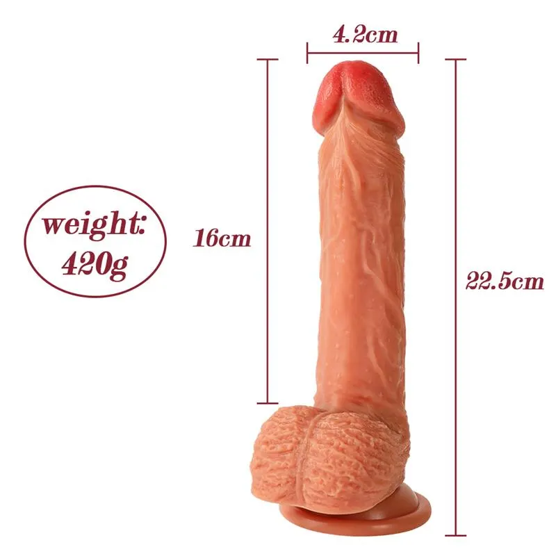 Dean Dildo con Thrusting y Vibración 8 · XISE · Dildos — Foto 9