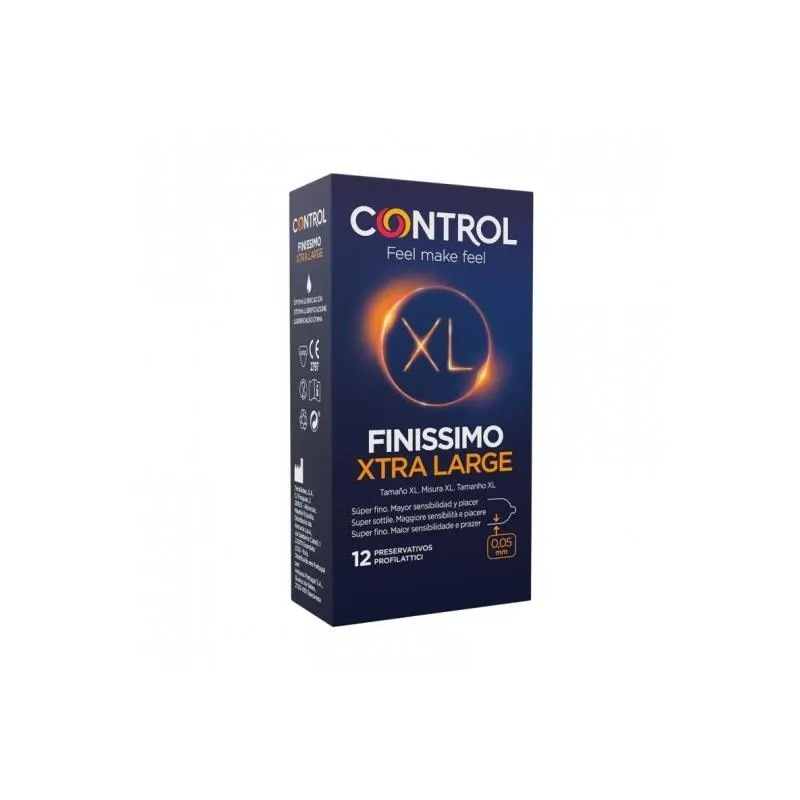 Finissimo Xtra Large 12 Uds · CONTROL · Accesorios y Sets