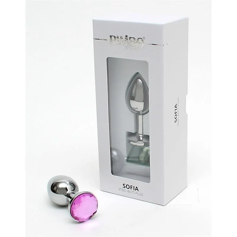 Plug Anal de Metal Sofia Joya Rosa · RIMBA TOYS · Anal — Foto 3