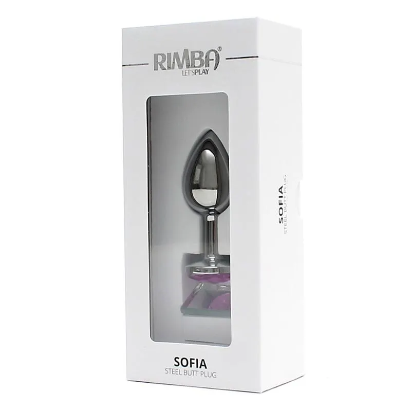 Plug Anal de Metal Sofia Joya Rosa · RIMBA TOYS · Anal — Foto 4
