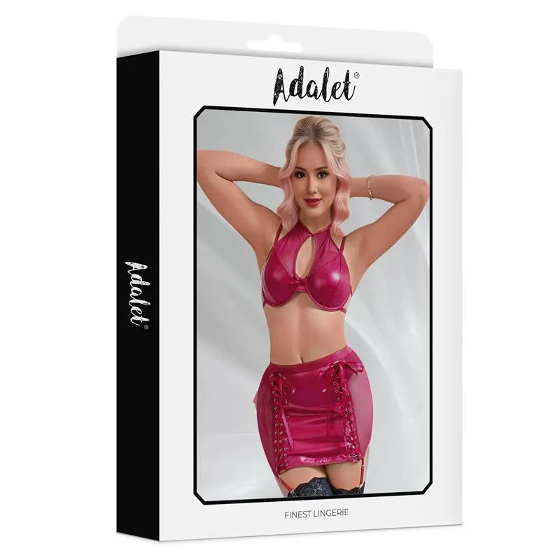 Aurora Top y Falda Cuero Vegano · S/M · ADALET LINGERIE · Conjuntos y Bodies — Foto 3