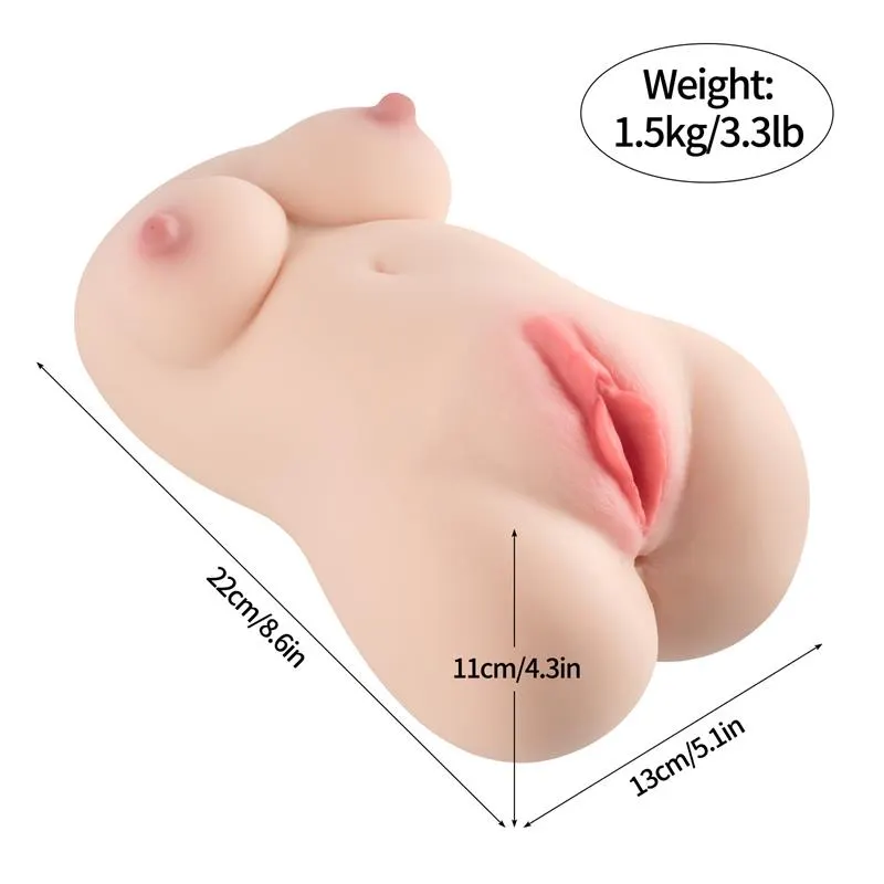 Debbie mini Torso con Vibración 1.5 kg · XISE · Masturbadores Él — Foto 6