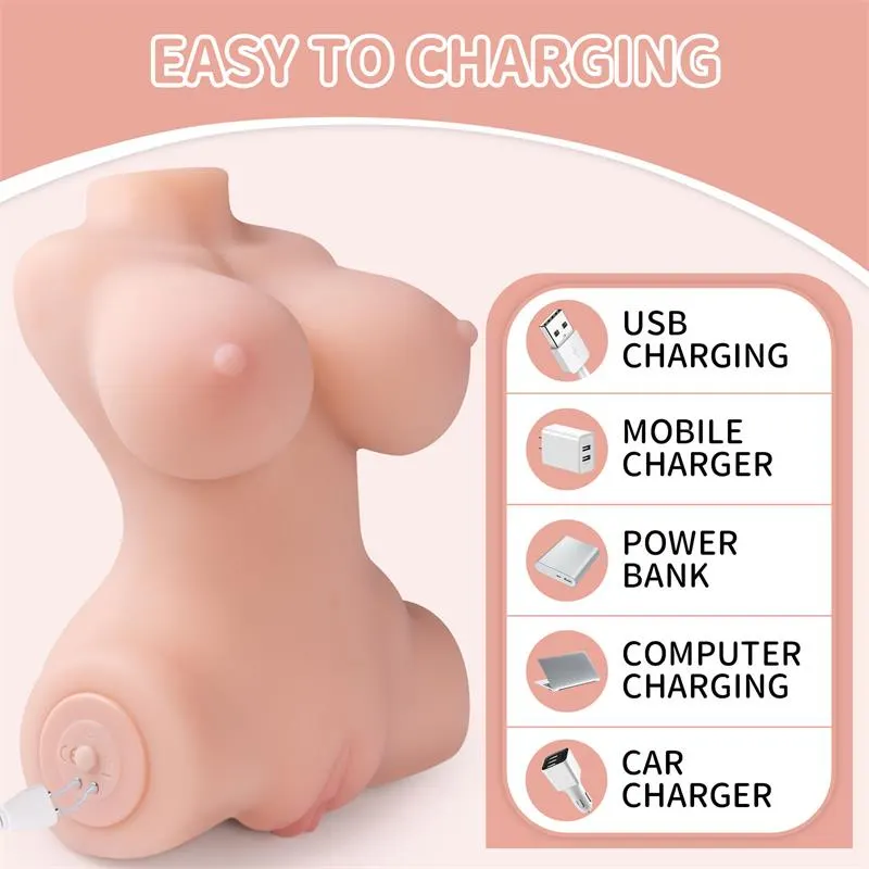 Elu Mini Torso con Vibración 1.25 kg · XISE · Dildos — Foto 13