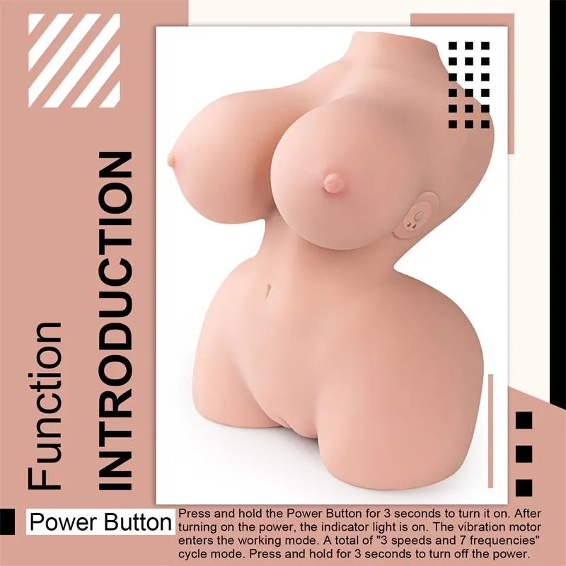Delilah Mini Torso con Vibración 4.7 kg · XISE · Dildos — Foto 8