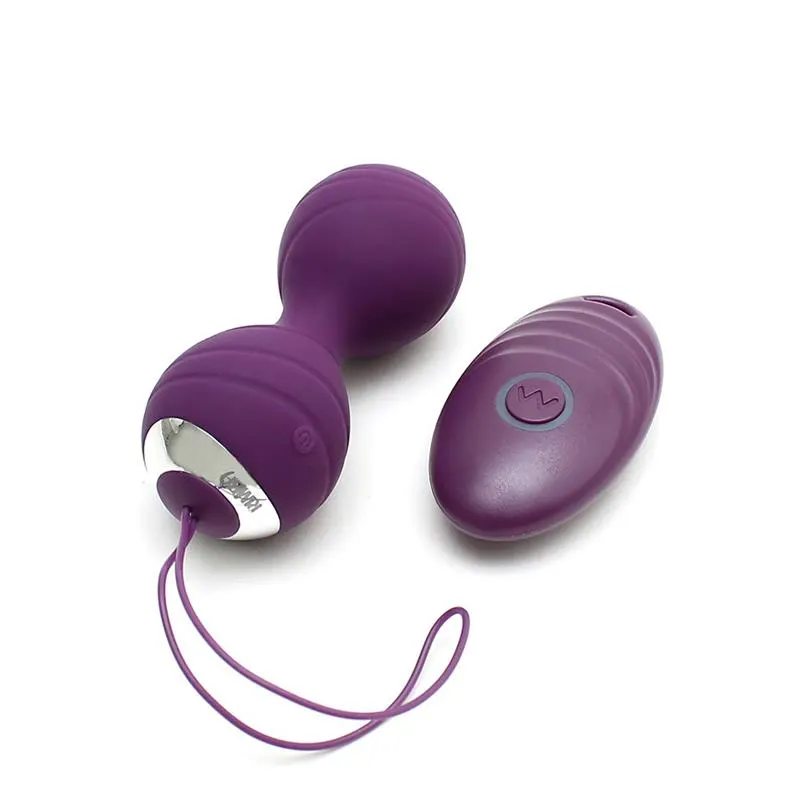 Bolas Kegel con Vibración con Control Remorto Cannes Purpura · RIMBA TOYS · Bolas Chinas y Salud Femenina — foto 2