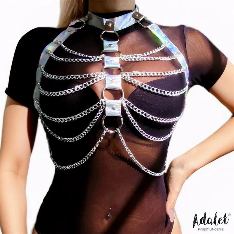 Bianca Arnés Cuero Vegano con Cadenas Talla Única · ADALET LINGERIE · Accesorios BDSM y Fetish — Foto 2