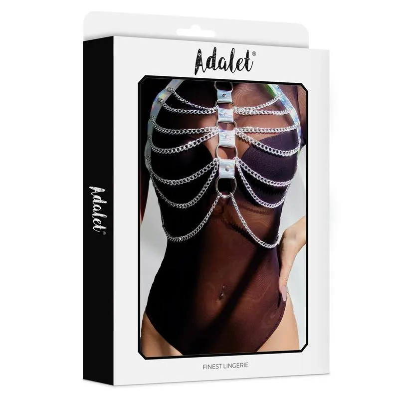 Bianca Arnés Cuero Vegano con Cadenas Talla Única · ADALET LINGERIE · Accesorios BDSM y Fetish — Foto 4
