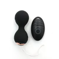 Bolas Kegel con Vibración y Control Remoto Cannes Negro · RIMBA TOYS · Bolas Chinas y Salud Femenina