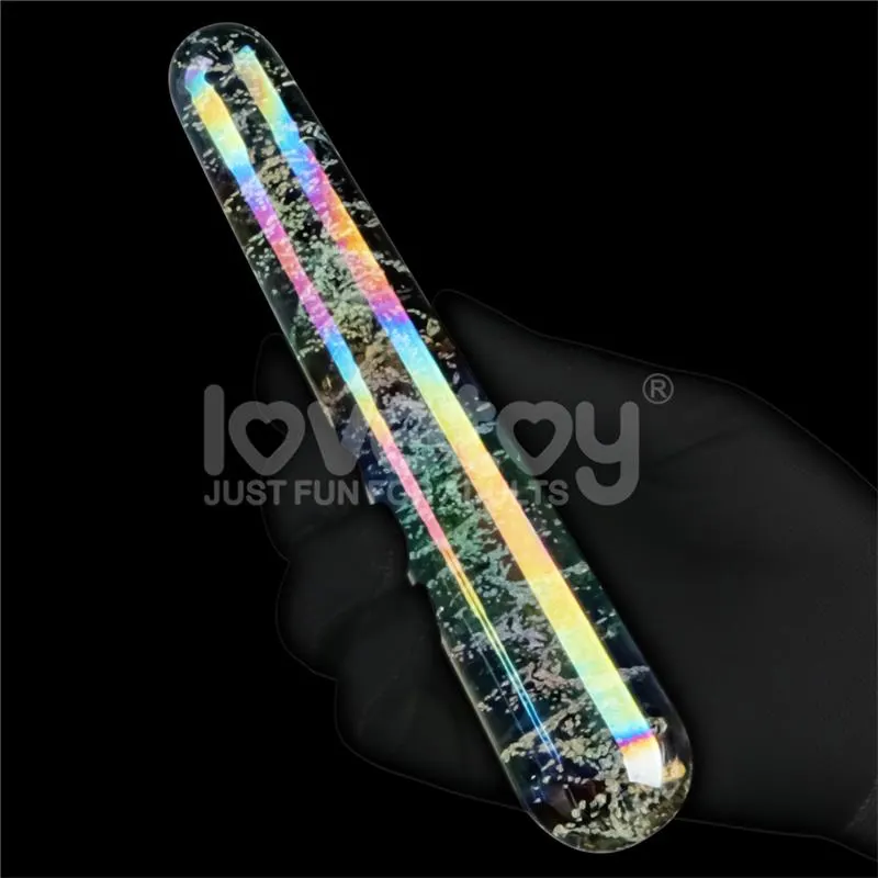 Dildo de Cristal que Brilla en la Oscuridad Dark Twilight Slim Fantasy · LOVETOY · Dildos — photo 2