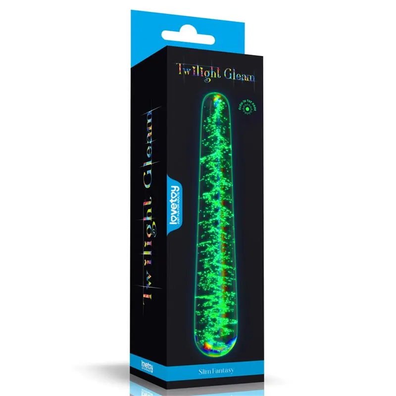 Dildo de Cristal que Brilla en la Oscuridad Dark Twilight Slim Fantasy · LOVETOY · Dildos — photo 3
