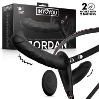Jordan Arnés Dildo Doble con Vibración y Control Remoto · INTOYOU BDSM LINE · Dildos