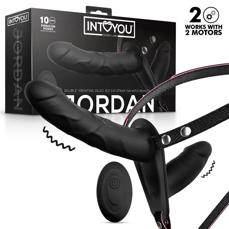 Jordan Arnés Dildo Doble con Vibración y Control Remoto · INTOYOU BDSM LINE · Dildos