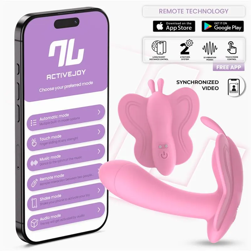 Wingy Estimulador Mariposa con APP Rosa · INTOYOU APP SERIES · Estimuladores de Clítoris